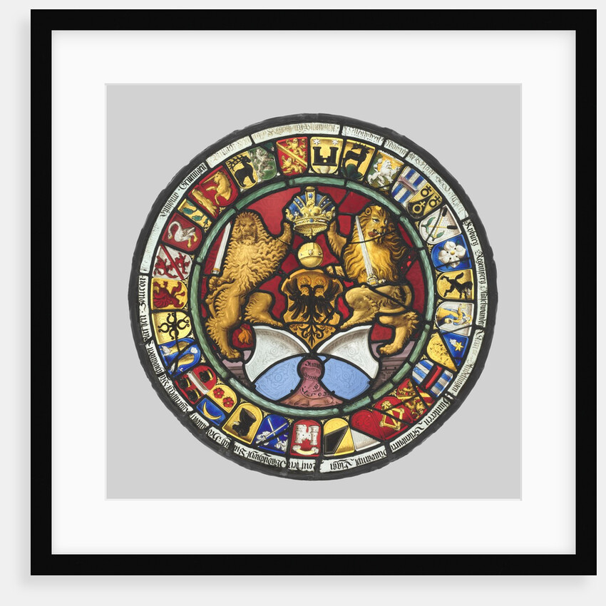 Heraldic Roundel with Arms of the Canton of Zürich, 1593 by Hans Rütter