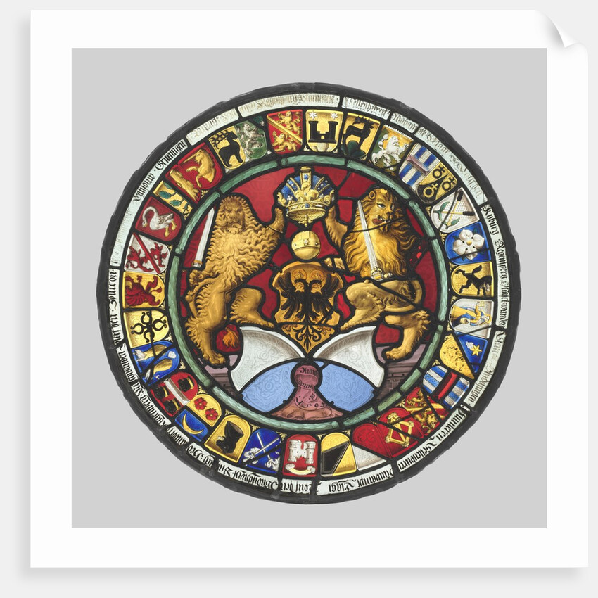 Heraldic Roundel with Arms of the Canton of Zürich, 1593 by Hans Rütter