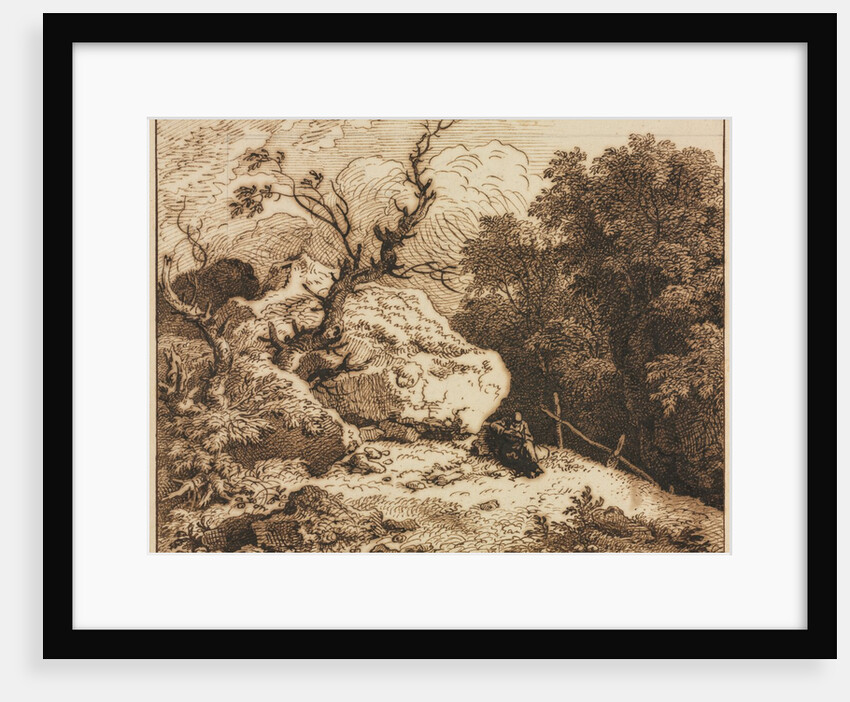 Hermit in a Wooded Landscape, 1776 by Ferdinand Kobell