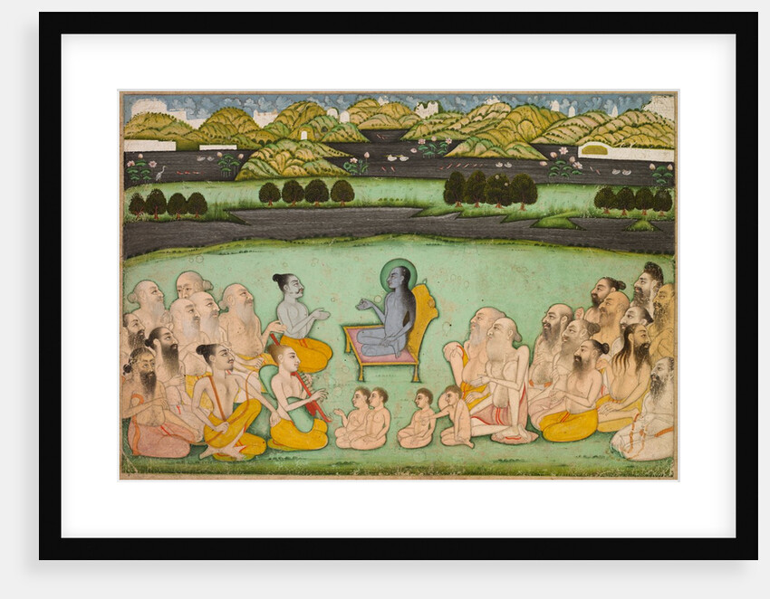 Hindu God Krishna Talking to Elders, c. 1800 by Unknown