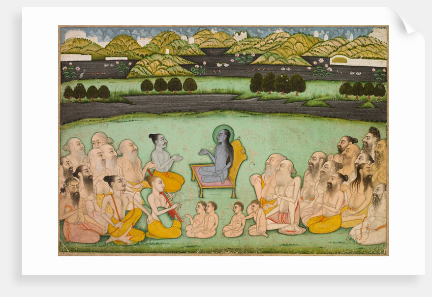 Hindu God Krishna Talking to Elders, c. 1800 by Unknown
