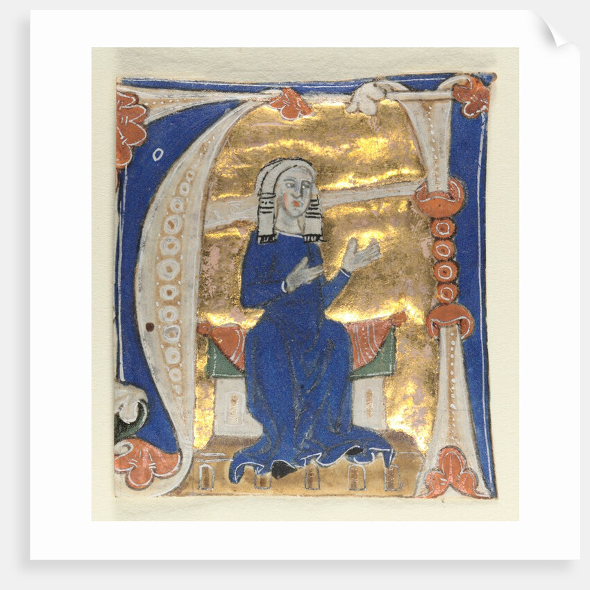 Historiated Initial Excised from a Bible, 1200s by Unknown