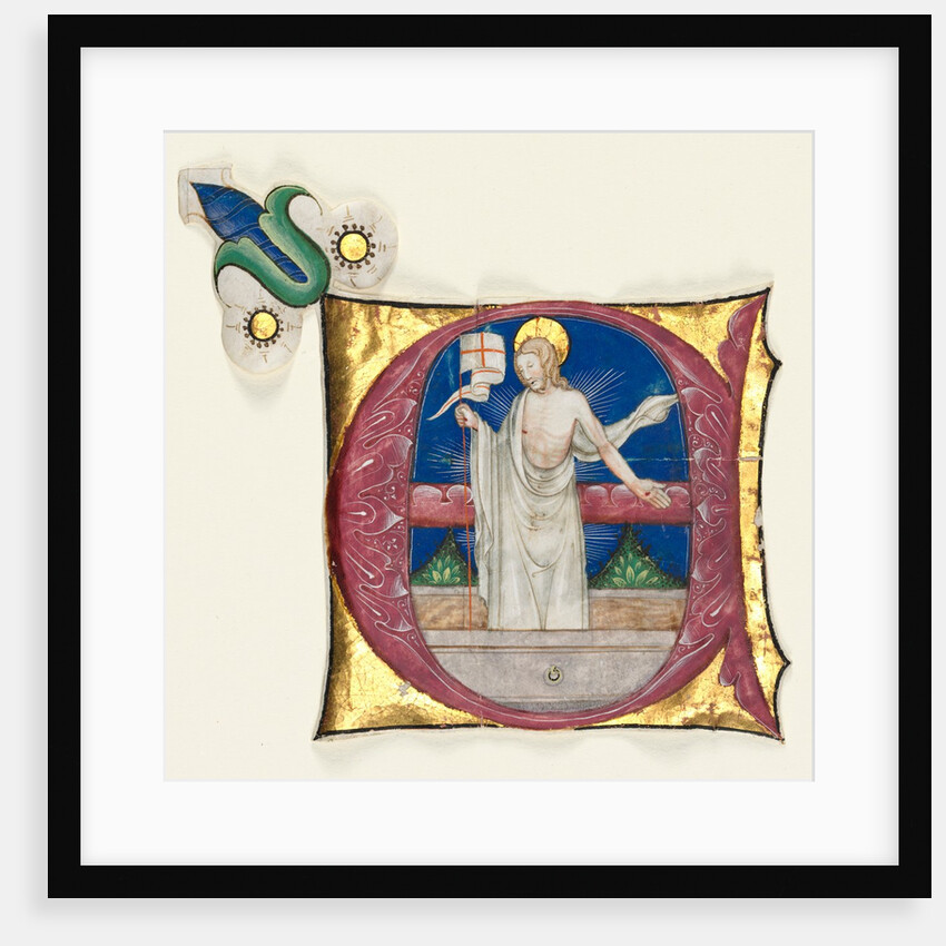 Historiated Initial Excised from an Antiphonary: Risen Christ in the Tomb, c. 1420-1450 by Unknown