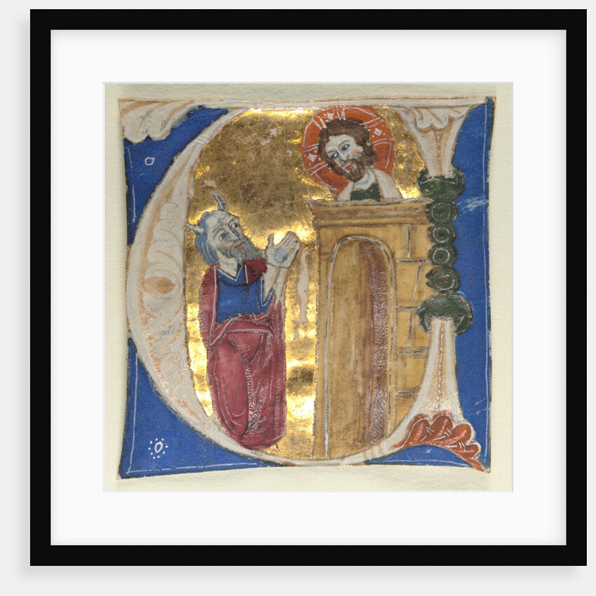 Historiated Initial Excised from a Bible, 1200s by Unknown