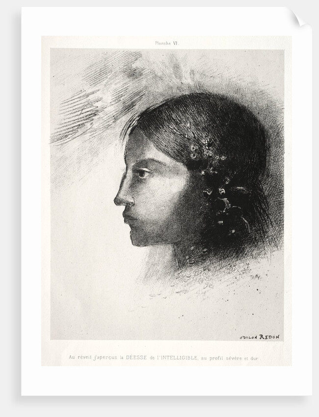 Homage to Goya: Upon Awakening I Saw the Goddess of the Intelligible?, 1885 by Odilon Redon