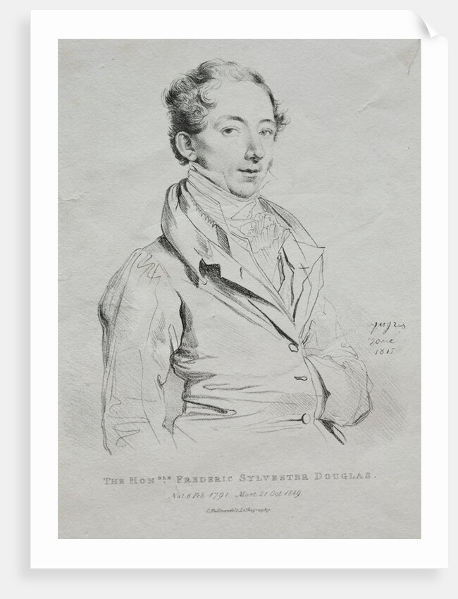 Honorable Frederic Sylvester Douglas, 1815 by Jean-Auguste-Dominique Ingres