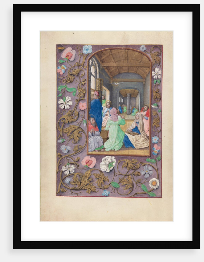 Hours of Queen Isabella the Catholic, Queen of Spain: Fol. 31v, Pentecost, c. 1500 by Master of the First Prayerbook of Maximillian