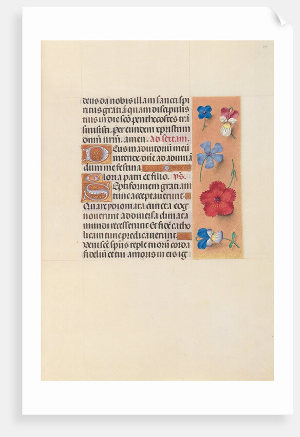 Hours of Queen Isabella the Catholic, Queen of Spain: Fol. 34r, c. 1500 by Master of the First Prayerbook of Maximillian