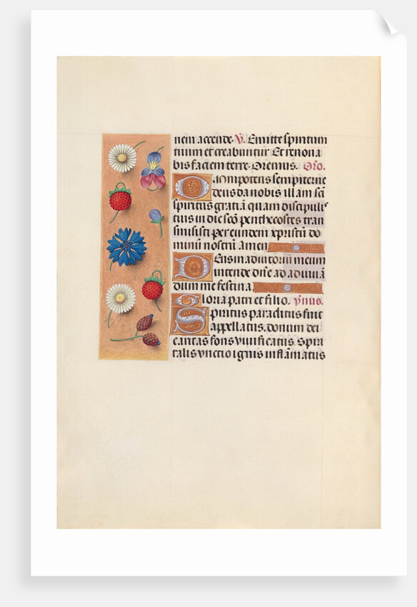 Hours of Queen Isabella the Catholic, Queen of Spain: Fol. 34v, c. 1500 by Master of the First Prayerbook of Maximillian
