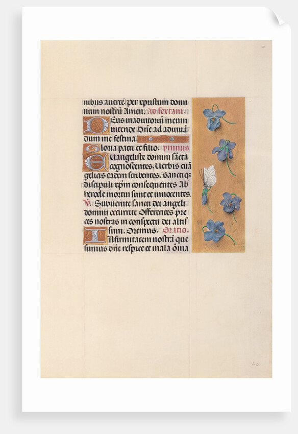 Hours of Queen Isabella the Catholic, Queen of Spain: Fol. 40r, c. 1500 by Master of the First Prayerbook of Maximillian