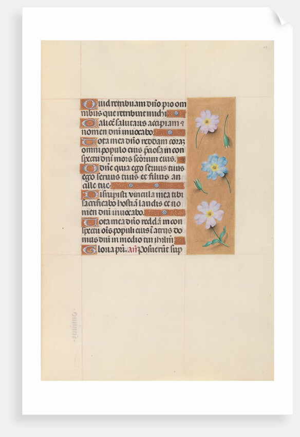 Hours of Queen Isabella the Catholic, Queen of Spain: Fol. 67r, c. 1500 by Master of the First Prayerbook of Maximillian