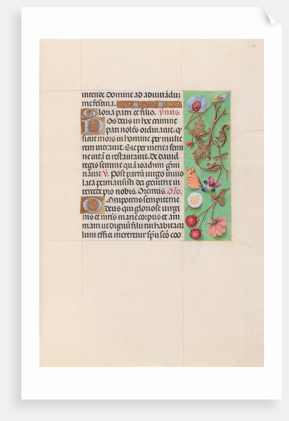 Hours of Queen Isabella the Catholic, Queen of Spain: Fol. 82r, c. 1500 by Master of the First Prayerbook of Maximillian