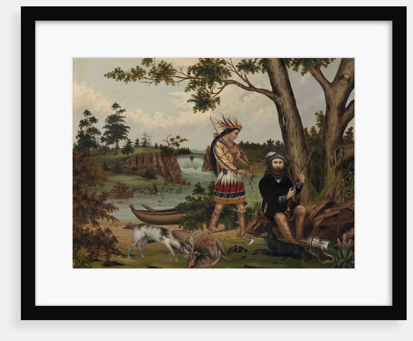 Hunter and Indian Guide, 1869 by C. L. Woodhouse