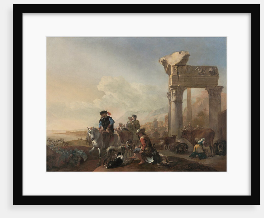 Hunters Near Ruins, 1648 by Jan Baptist Weenix