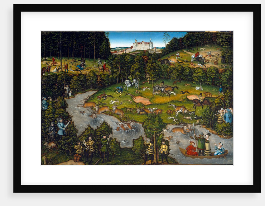 Hunting near Hartenfels Castle, 1540 by Lucas Cranach