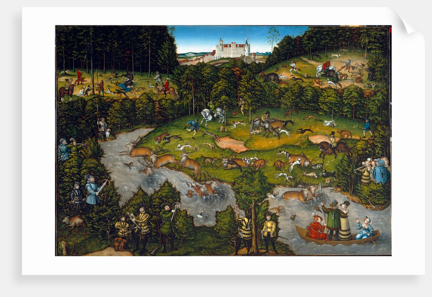 Hunting near Hartenfels Castle, 1540 by Lucas Cranach