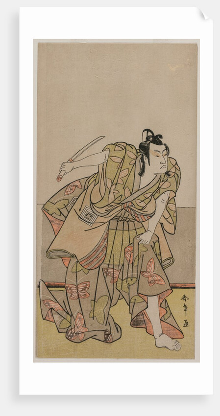 Ichikawa Monnosuke II as Soga no Goro, c. late 1770s by Katsukawa Shunsho