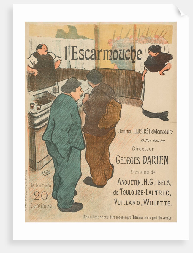 Illustration for LEscarmouche by Henri Gabriel Ibels