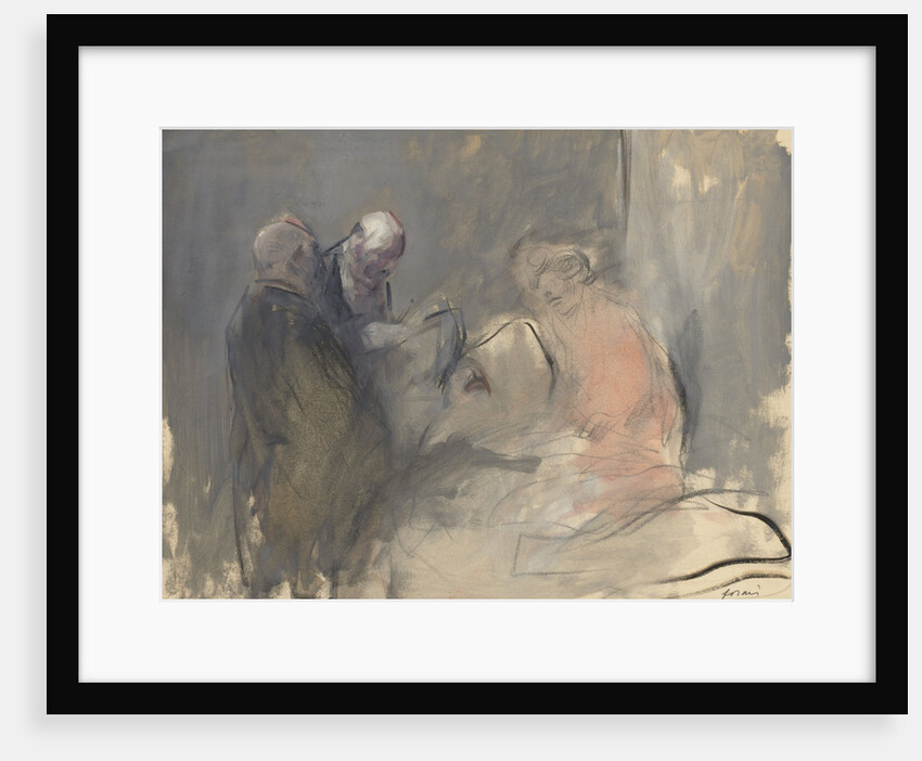 In the Hospital Sketch for In the Hospital, fourth quarter 1800s or first third 1900 by Jean Louis Forain