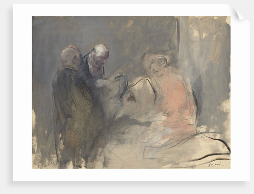 In the Hospital Sketch for In the Hospital, fourth quarter 1800s or first third 1900 by Jean Louis Forain