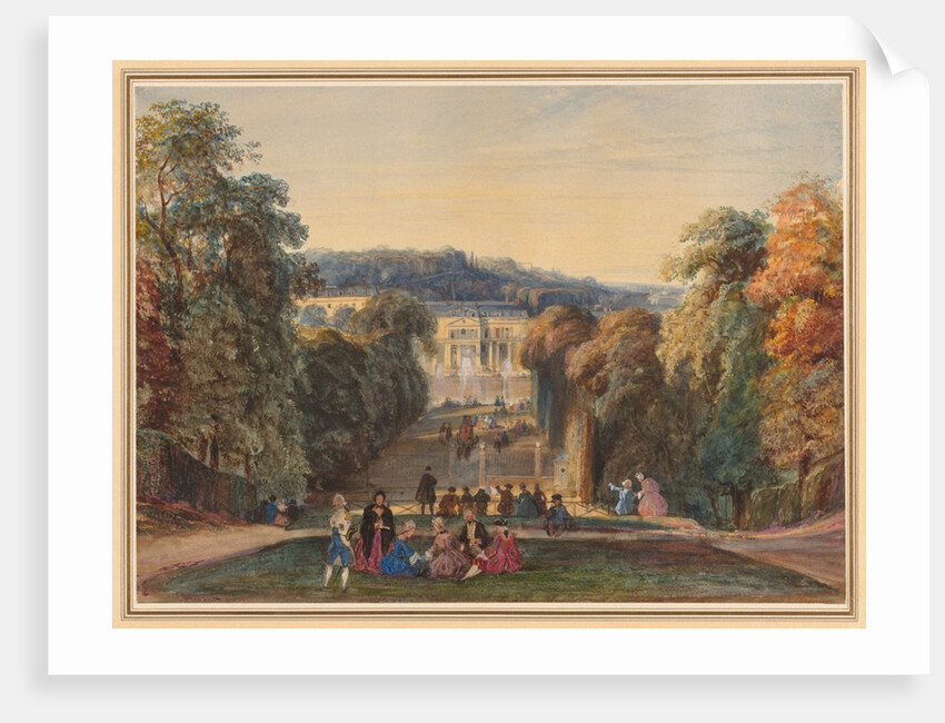 In the Park of Saint Cloud, 1800s by Constant Troyon