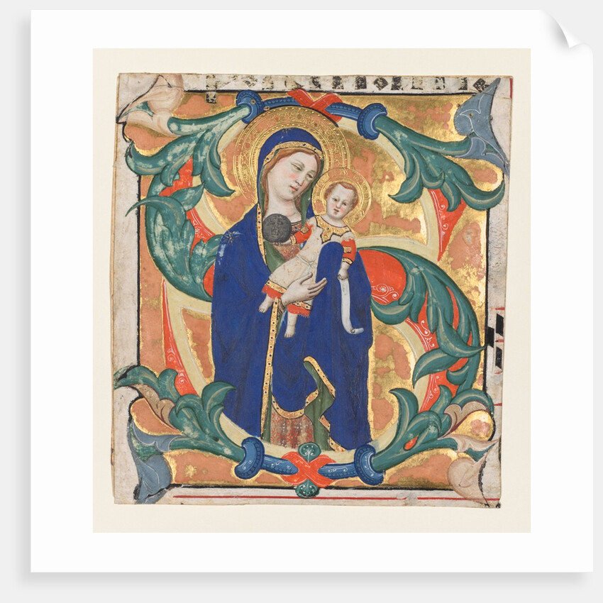 Initial S[alve sancta parens] from a Gradual: Madonna and Child, c. 1370-1374 by Don Silvestro dei Gherarducci