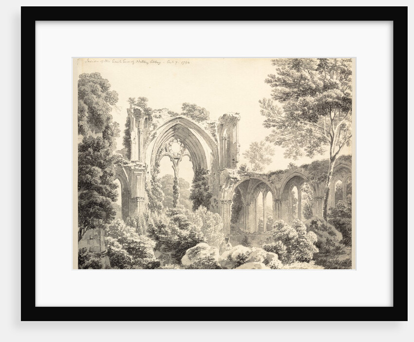 Inside the East End of Nettley Abbey, 1794 by Michel Angelo Rooker