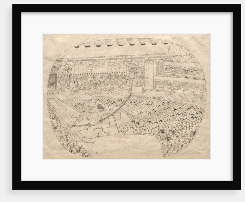 Interior of the Kabuki Theater by Utagawa Sadahide