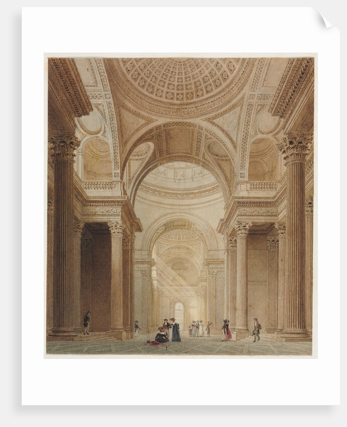 Interior of the Pantheon in Paris by Fredrick Nash