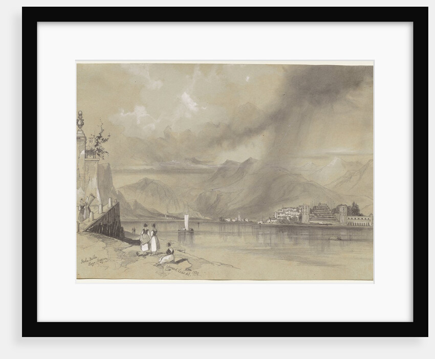 Isola Bella, Lago Maggiore, 1839 by Edward Lear