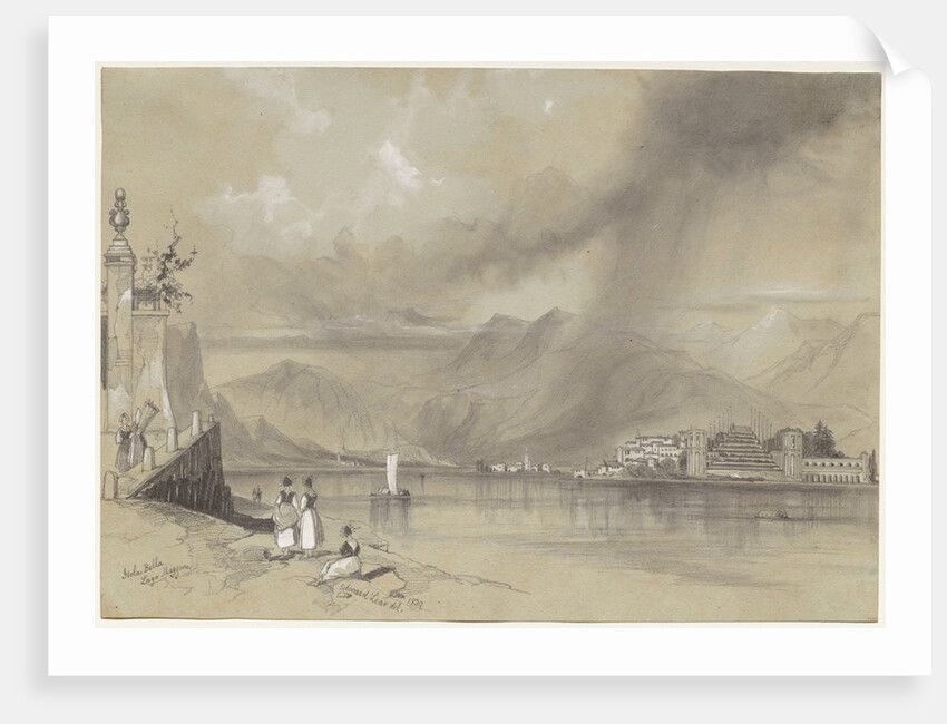 Isola Bella, Lago Maggiore, 1839 by Edward Lear