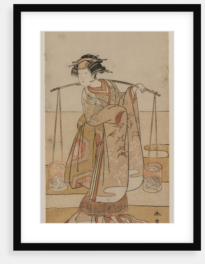 Iwai Hanshiro IV as Murasame or Matsukaze, mid 1770s by Katsukawa Shunsho