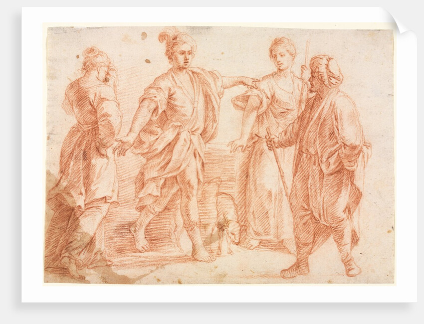 Jacob and Laban with Rachel and Leah, 1600s by Unknown