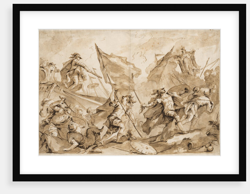 Jacopo Marcello Directing the Assault of Gallipoli, 1750-1760 by Antonio Guardi