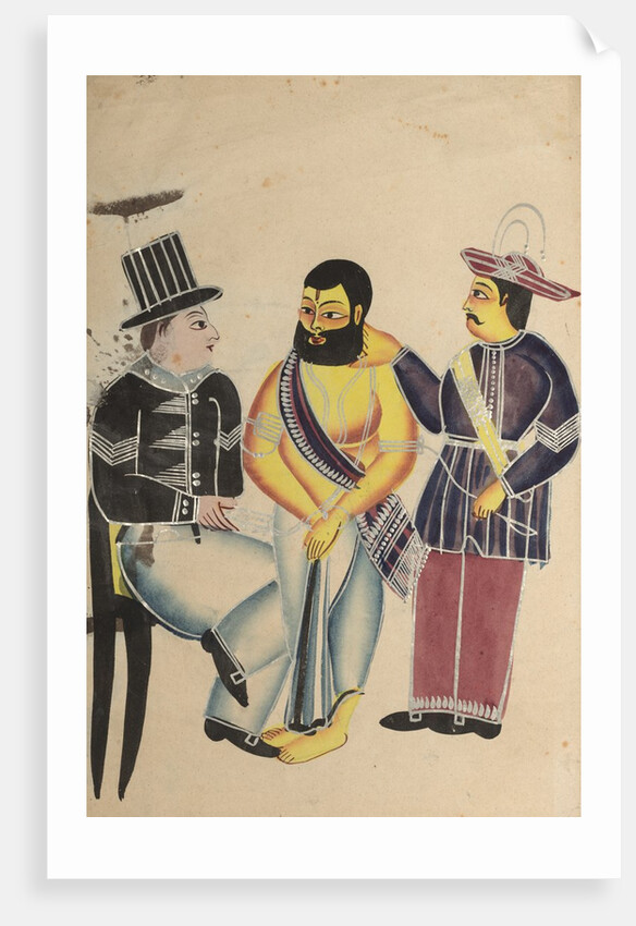 Jailer Receiving the Mahant of Tarakeshwar in Prison, 1800s by Unknown