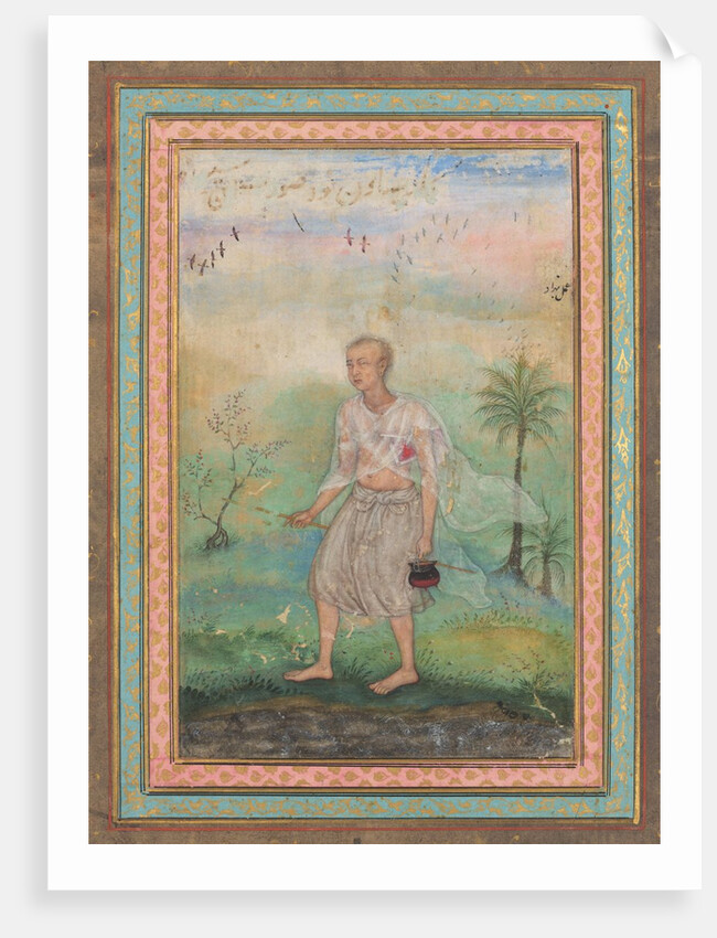 Jain Ascetic Walking Along a Riverbank, c. 1600 by Basavana
