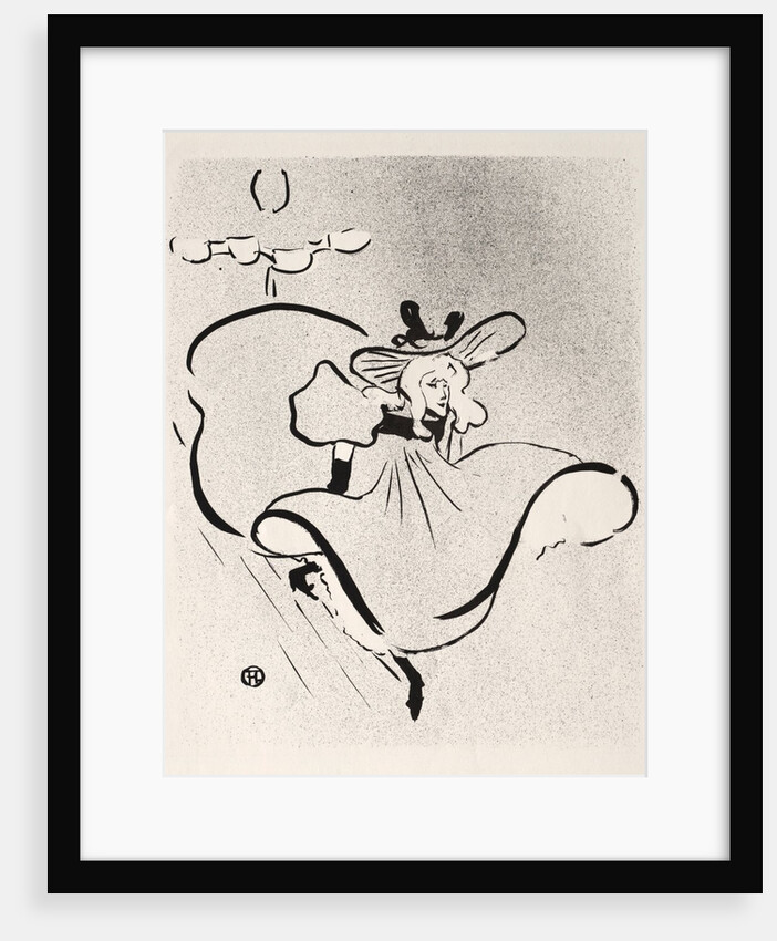 Jane Avril, 1893 by Henri de Toulouse-Lautrec