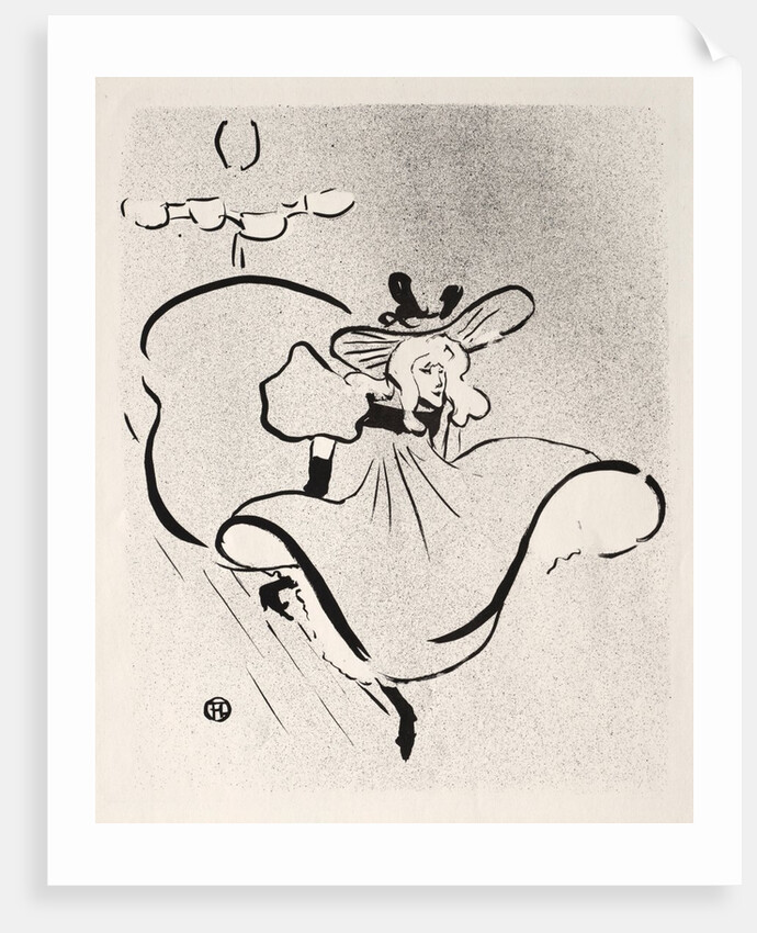 Jane Avril, 1893 by Henri de Toulouse-Lautrec