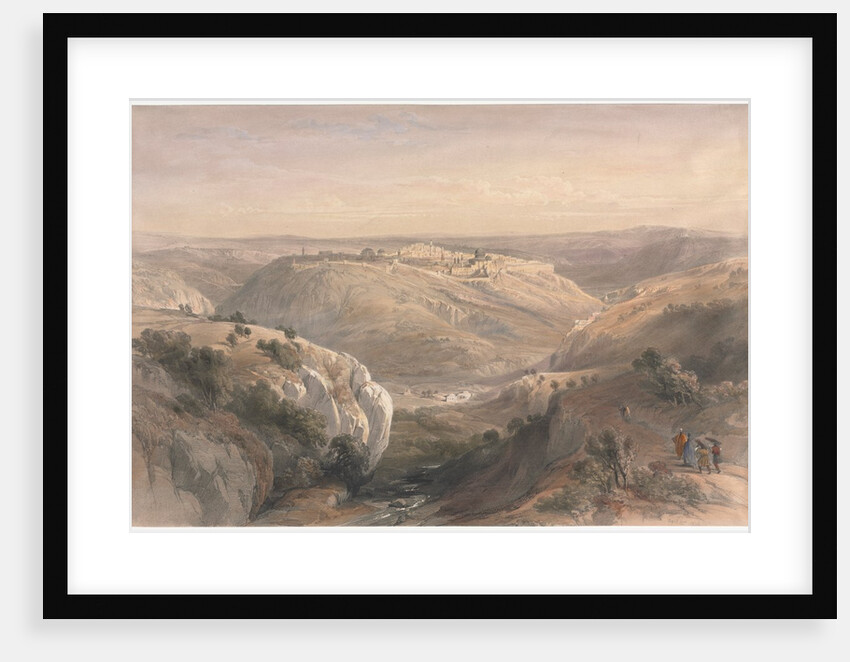 Jerusalem from the South, 1839 by David Roberts