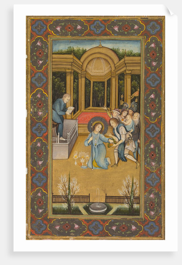 Jesus among the doctors in the Temple, c. 1760 by Mir Kalan Khan
