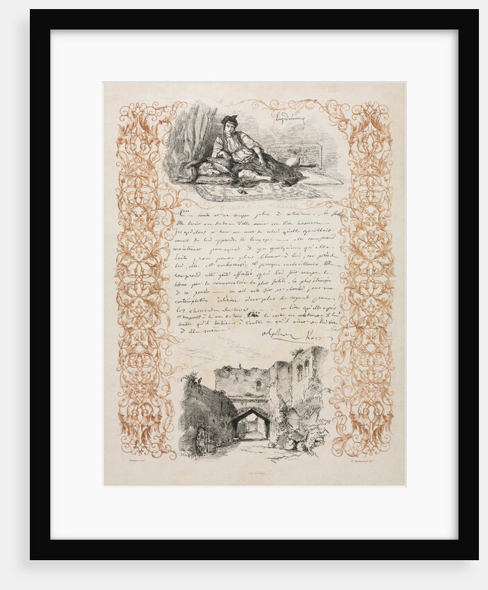 Jewess of Algiers and a Street in Algiers, 1838 by Eugène Delacroix