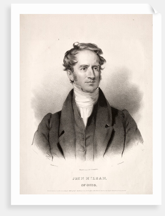 John McLean of Ohio, 1832 by Albert Newsam