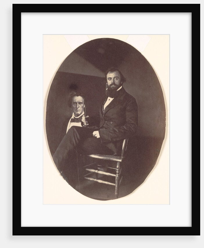 John R. Johnston with Painting, late 1850s by John R. Johnston