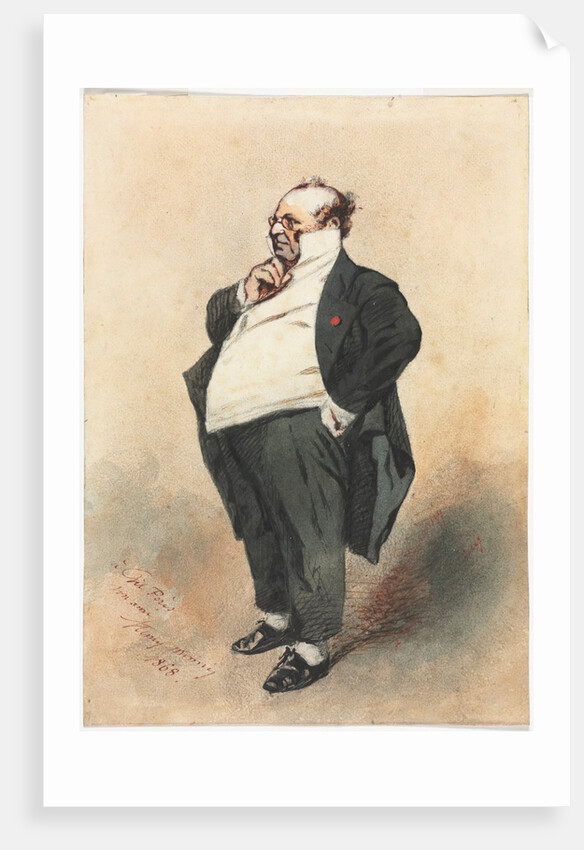 Joseph Prudhomme Standing, 1868 by Henry Bonaventure Monnier