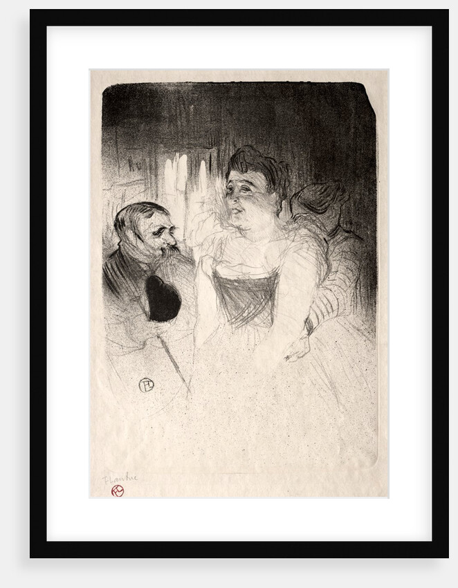 Judic in the Loge, 1894 by Henri de Toulouse-Lautrec