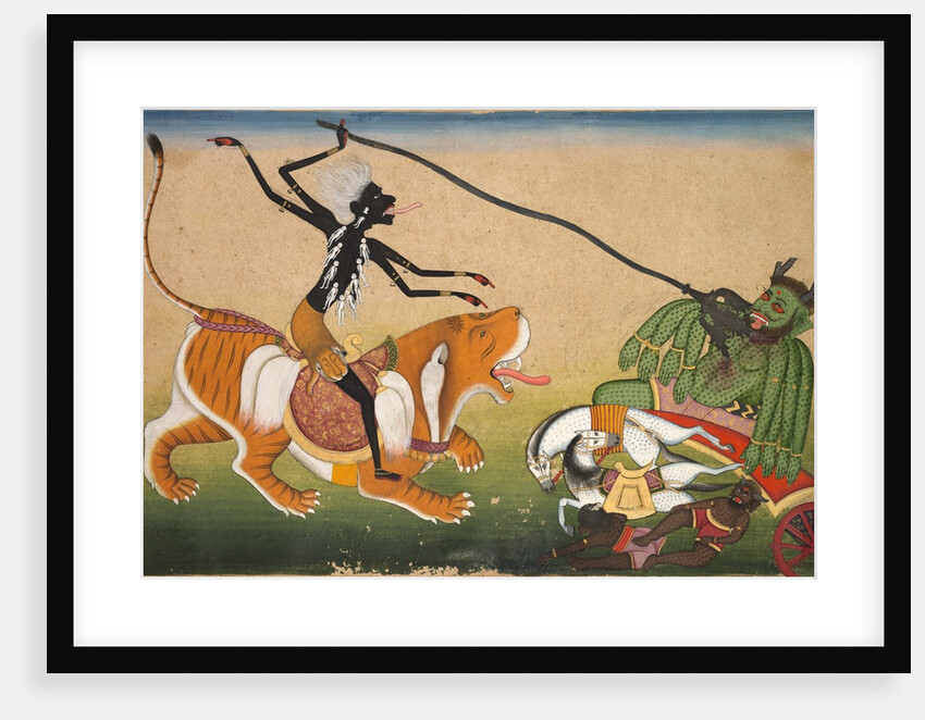 Kali Attacking Nisumbha, c. 1740 by Unknown
