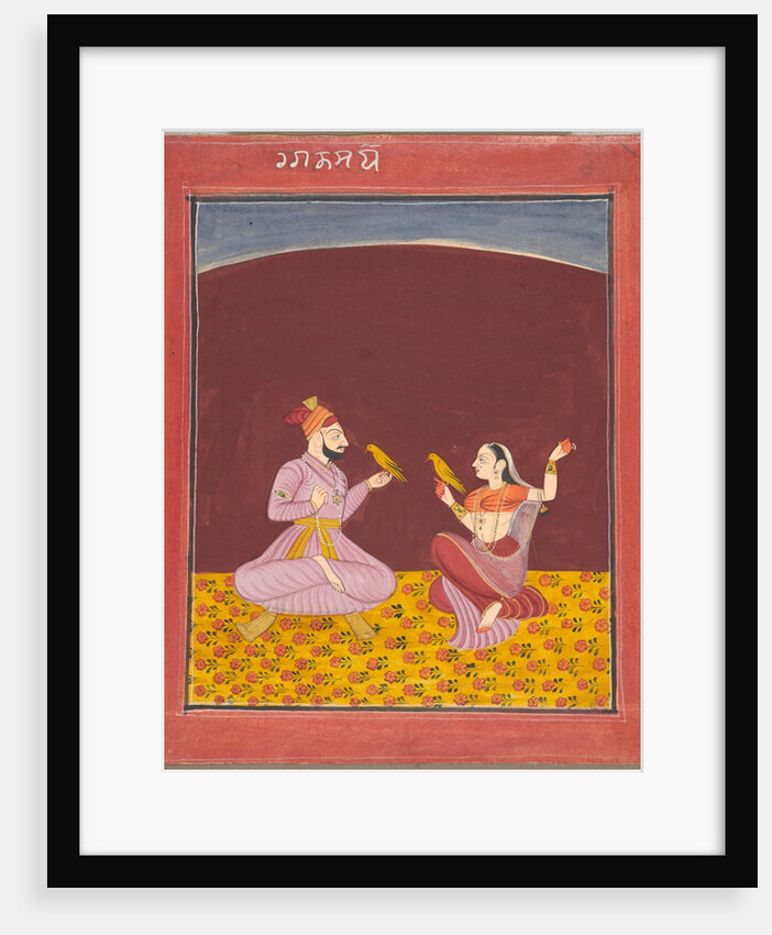 Kamod Raga of the 'Dipak Raga' Family, page from a Ragamala Series, c. 1750 by Unknown