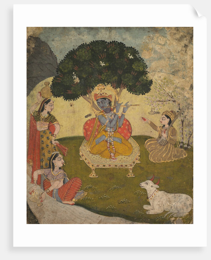 Krishna and Gopis, mid 1800s by Unknown