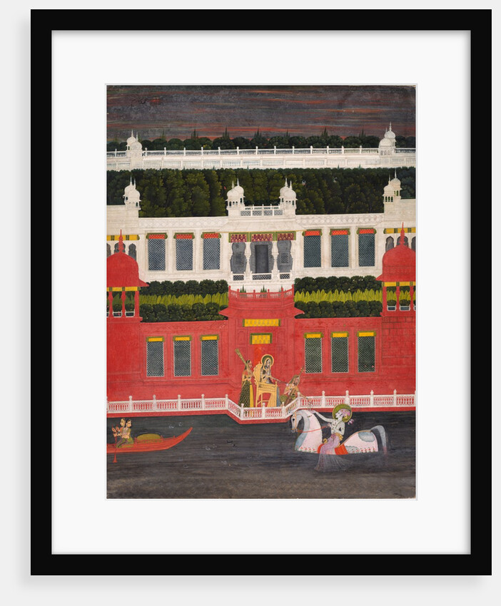 Krishna Receives a Flower Garland, c. 1750-1760 by Sitaram