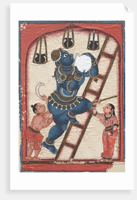 Krishna Stealing Curds, late 1700s by Unknown